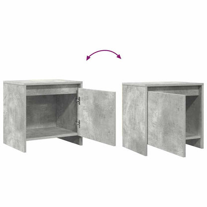vidaXL Bedside Cabinets 2 pcs Concrete Grey 45x34x44.5 cm Engineered Wood