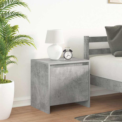 vidaXL Bedside Cabinets 2 pcs Concrete Grey 45x34x44.5 cm