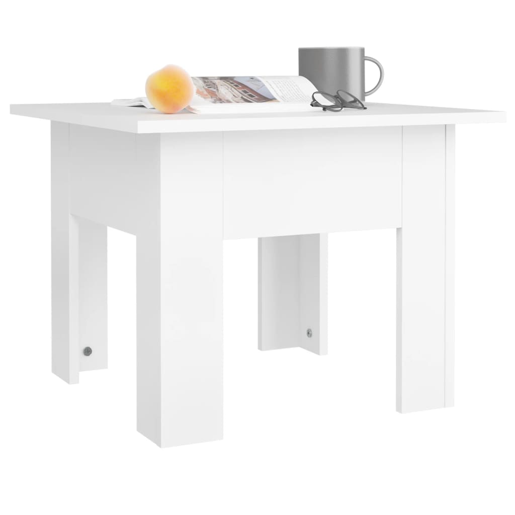 vidaXL Coffee Table White 55x55x42 cm Engineered Wood