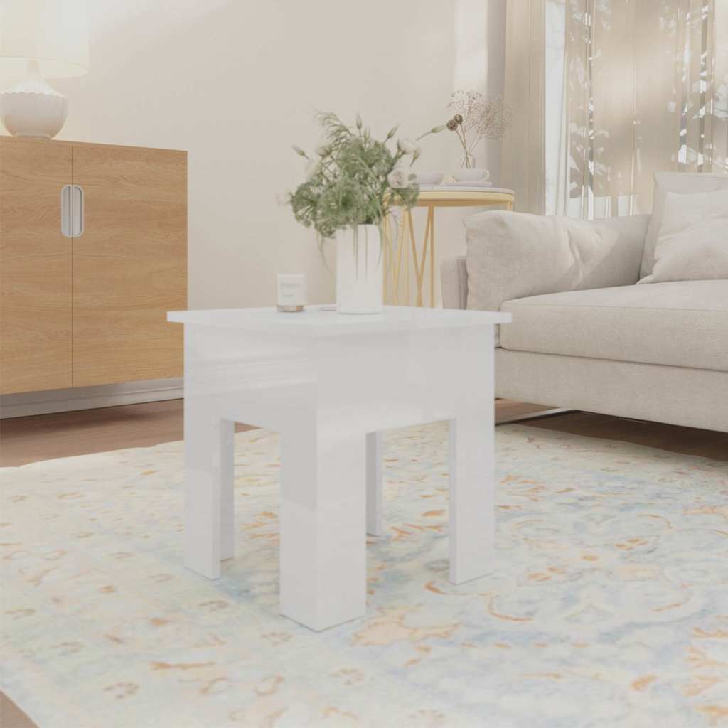 vidaXL Coffee Table | High Gloss White | Engineered Wood | Modern | Coffee Table