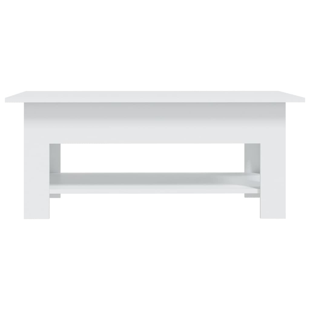 810253 vidaXL Coffee Table White 102x55x42 cm Engineered Wood
