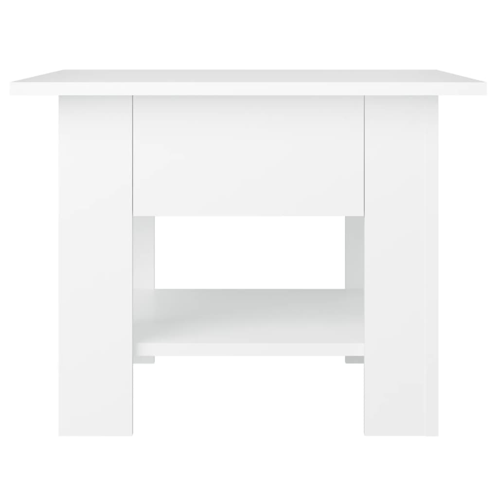 vidaXL Coffee Table White 55x55x42 cm Engineered Wood