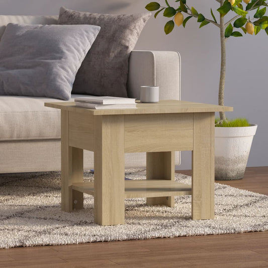 vidaXL Coffee Table Sonoma Oak 55x55x42 cm Engineered Wood