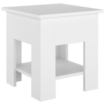 810271 vidaXL Coffee Table White 40x40x42 cm Engineered wood