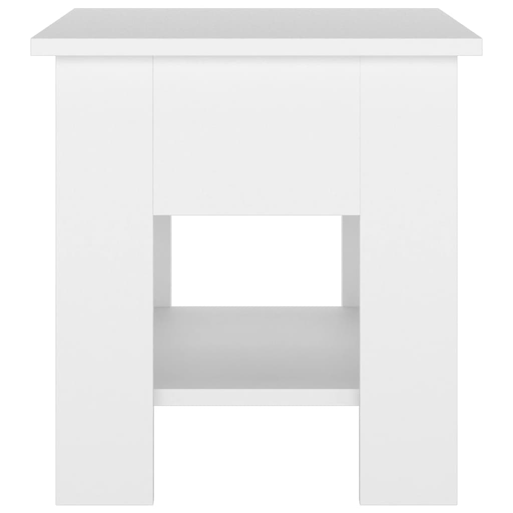 810271 vidaXL Coffee Table White 40x40x42 cm Engineered wood