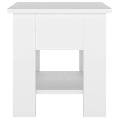 810271 vidaXL Coffee Table White 40x40x42 cm Engineered wood