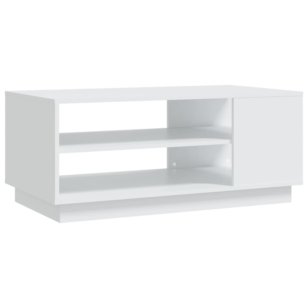 810280 vidaXL Coffee Table White 102x55x43 cm Engineered Wood