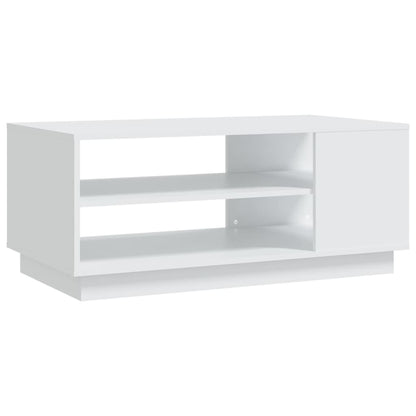 810280 vidaXL Coffee Table White 102x55x43 cm Engineered Wood