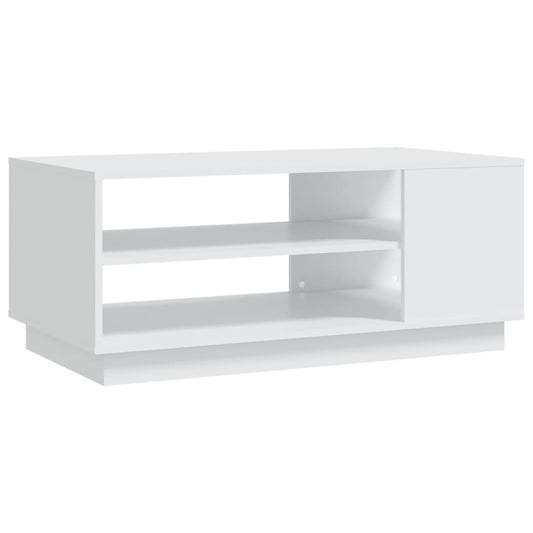 810280 vidaXL Coffee Table White 102x55x43 cm Engineered Wood