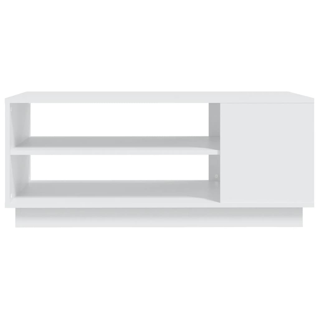 810280 vidaXL Coffee Table White 102x55x43 cm Engineered Wood