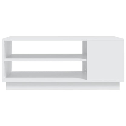 810280 vidaXL Coffee Table White 102x55x43 cm Engineered Wood