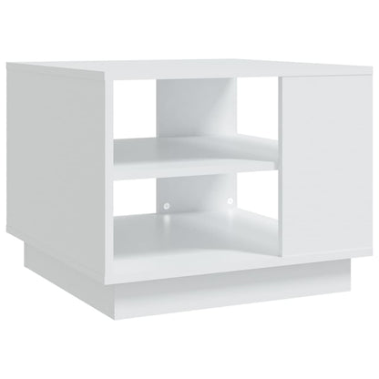 810289 vidaXL Coffee Table White 55x55x43 cm Engineered Wood