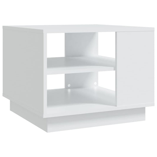 810289 vidaXL Coffee Table White 55x55x43 cm Engineered Wood