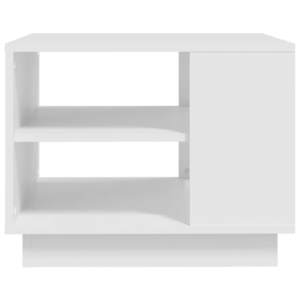 810289 vidaXL Coffee Table White 55x55x43 cm Engineered Wood
