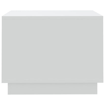 810289 vidaXL Coffee Table White 55x55x43 cm Engineered Wood