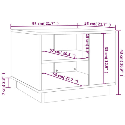 vidaXL Coffee Table Concrete Grey 55x55x43 cm Engineered Wood