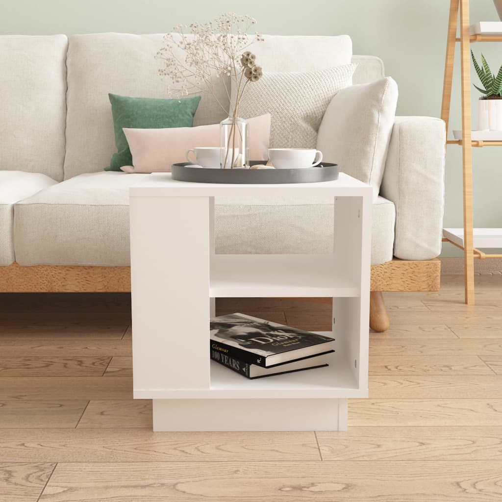 810298 vidaXL Coffee Table White 40x40x43 cm Engineered Wood