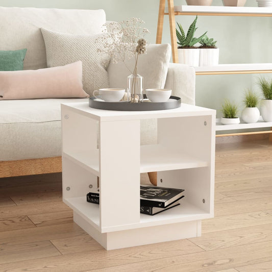 810298 vidaXL Coffee Table White 40x40x43 cm Engineered Wood