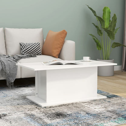 810307 vidaXL Coffee Table White 102x55,5x40 cm Engineered Wood