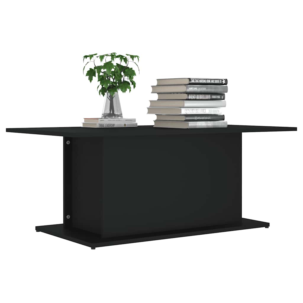 810308 vidaXL Coffee Table Black 102x55,5x40 cm Engineered Wood