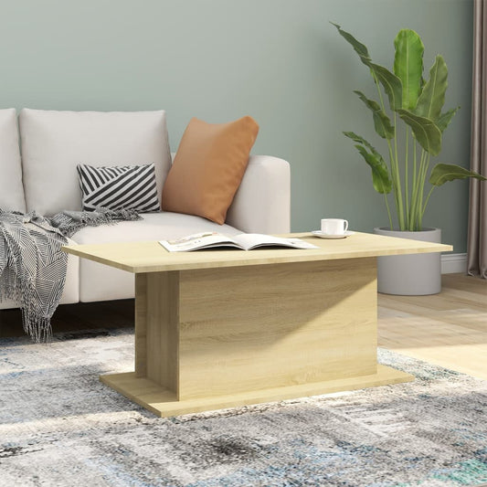 810310 vidaXL Coffee Table Sonoma Oak 102x55,5x40 cm Engineered Wood