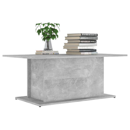 810311 vidaXL Coffee Table Concrete Grey 102x55,5x40 cm Engineered Wood