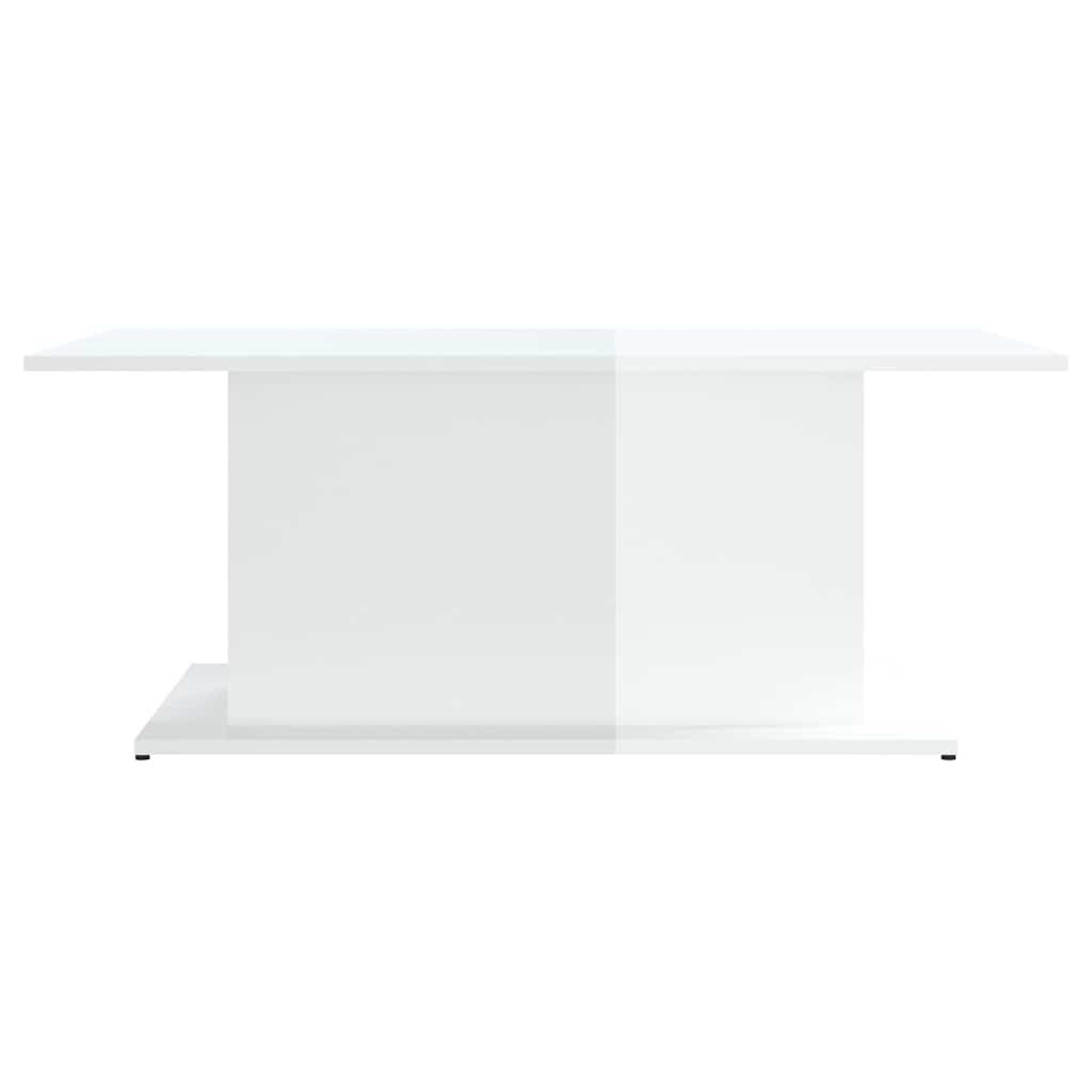 810313 vidaXL Coffee Table High Gloss White 102x55,5x40 cm Engineered Wood