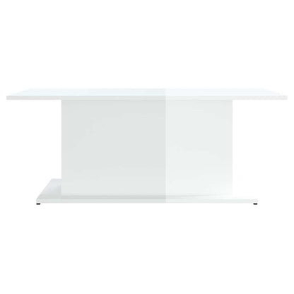 810313 vidaXL Coffee Table High Gloss White 102x55,5x40 cm Engineered Wood