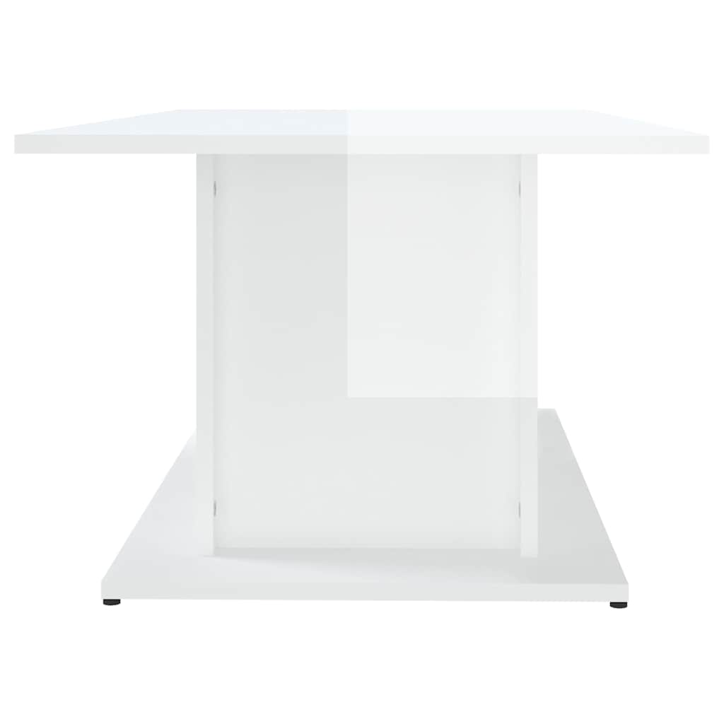 810313 vidaXL Coffee Table High Gloss White 102x55,5x40 cm Engineered Wood