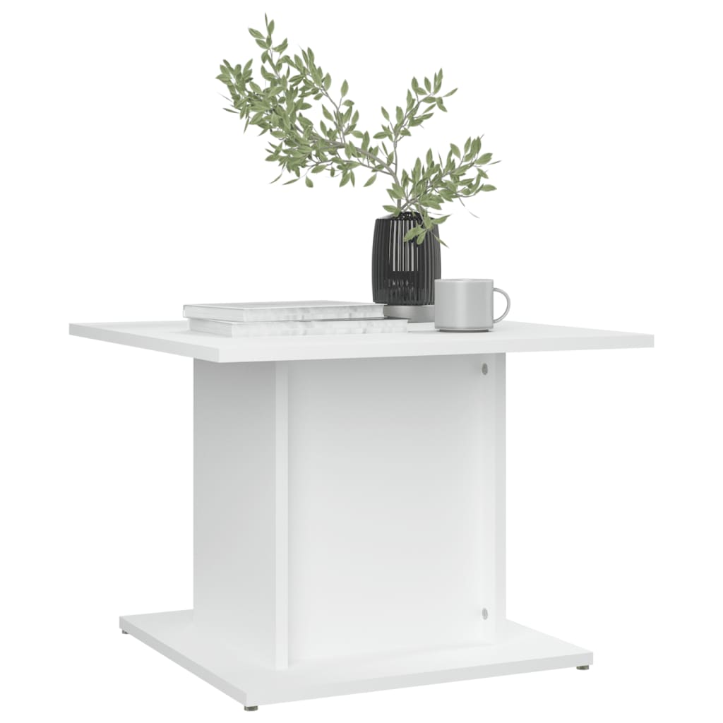 810316 vidaXL Coffee Table White 55,5x55,5x40 cm Engineered Wood