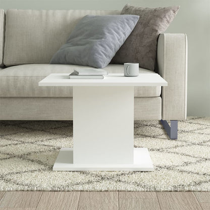 810316 vidaXL Coffee Table White 55,5x55,5x40 cm Engineered Wood