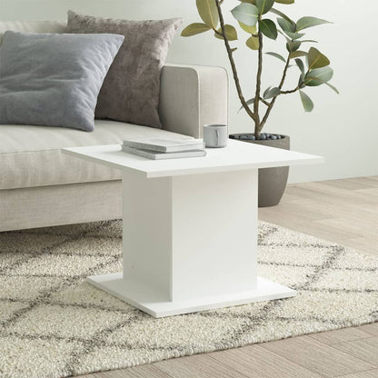810316 vidaXL Coffee Table White 55,5x55,5x40 cm Engineered Wood