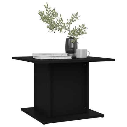 vidaXL Coffee Table Black 55,5x55,5x40 cm Engineered Wood