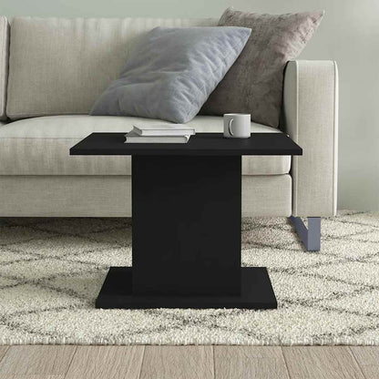 vidaXL Coffee Table Black 55,5x55,5x40 cm Engineered Wood
