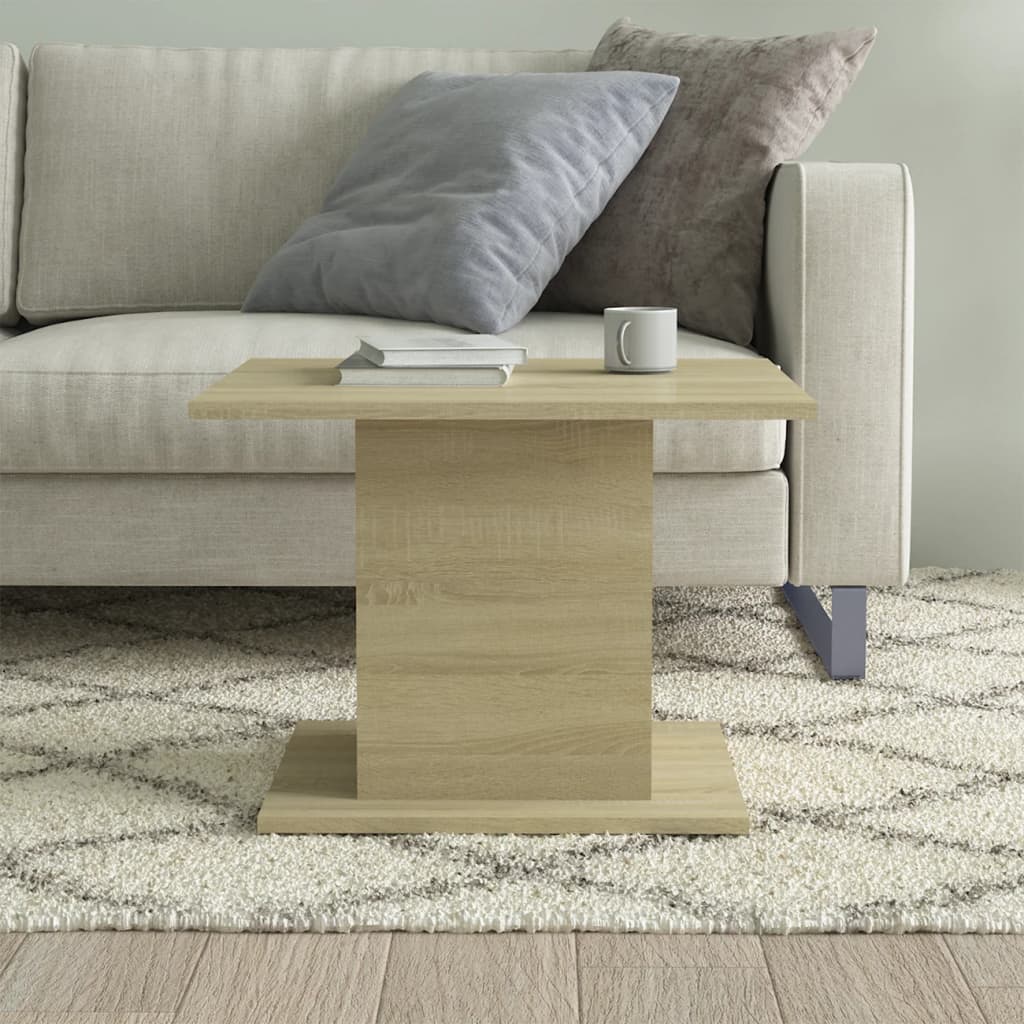 vidaXL Coffee Table Sonoma Oak 55,5x55,5x40 cm Engineered Wood