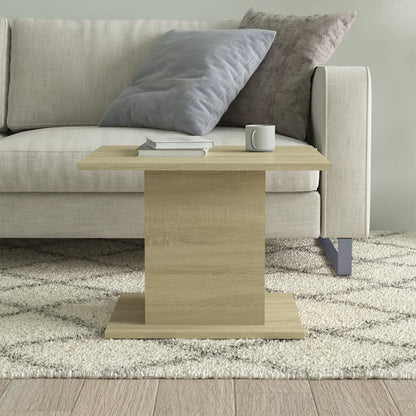 vidaXL Coffee Table Sonoma Oak 55,5x55,5x40 cm Engineered Wood