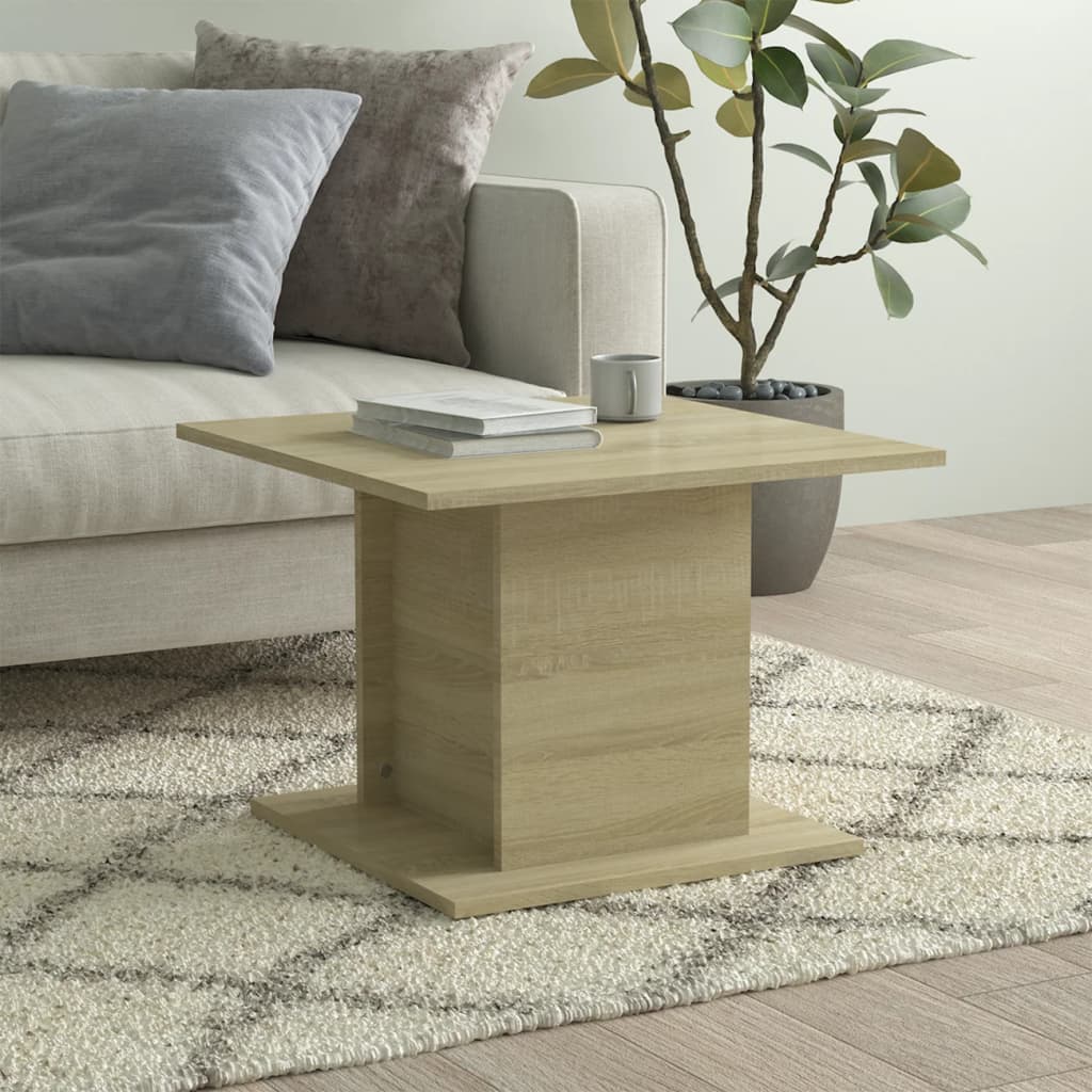 vidaXL Coffee Table Sonoma Oak 55,5x55,5x40 cm Engineered Wood
