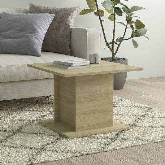 vidaXL Coffee Table Sonoma Oak 55,5x55,5x40 cm Engineered Wood