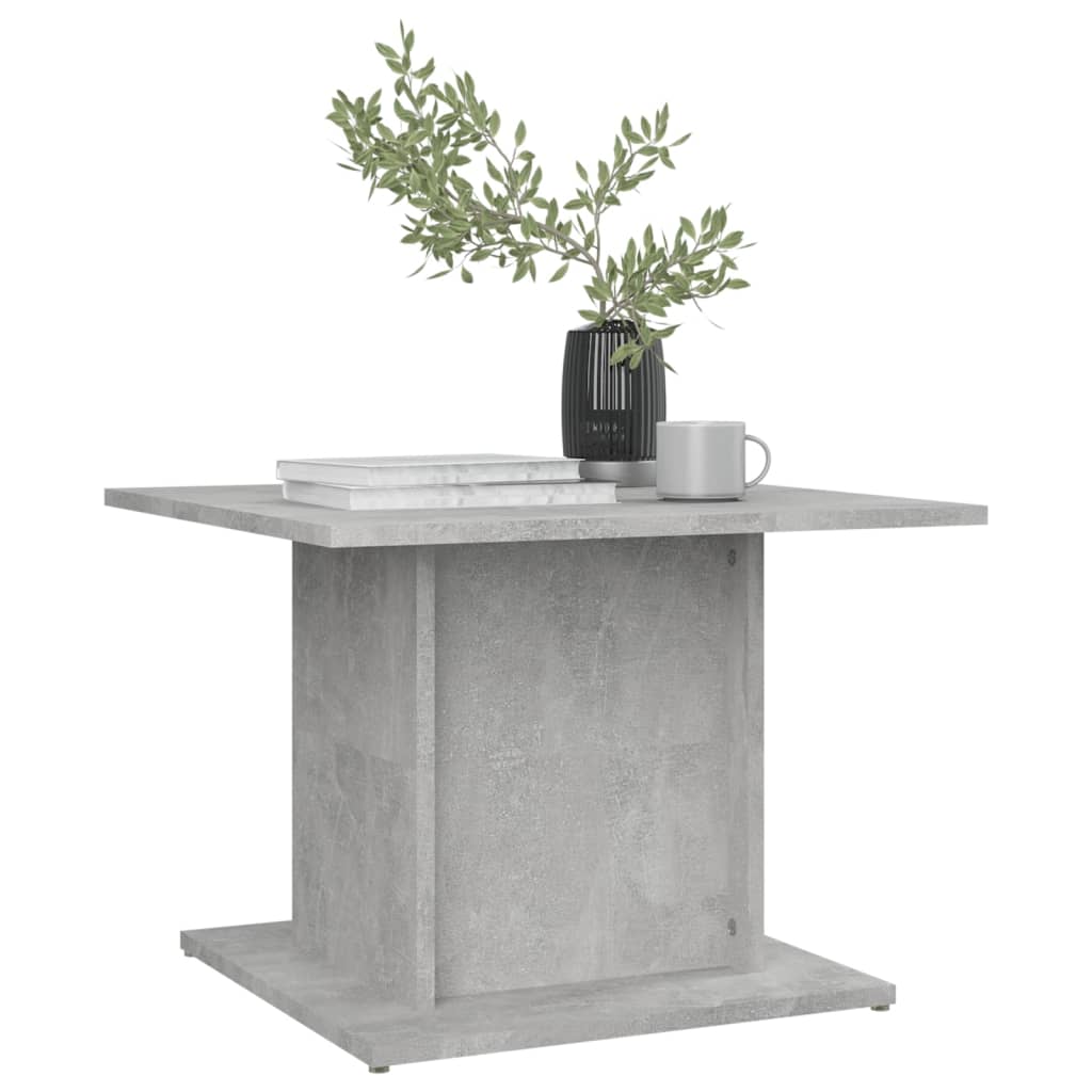 vidaXL Coffee Table Concrete Grey 55,5x55,5x40 cm Engineered Wood