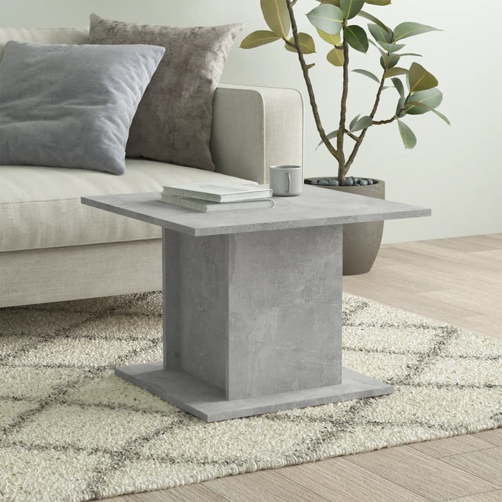 vidaXL Coffee Table Concrete Grey 55,5x55,5x40 cm Engineered Wood