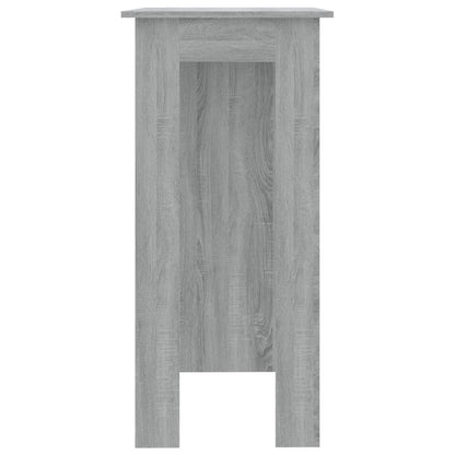 vidaXL Bar Table with Shelf Grey Sonoma 102x50x103.5 cm Engineered Wood