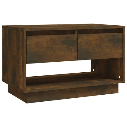 vidaXL TV Cabinet Smoked Oak 70x41x44 cm Engineered Wood