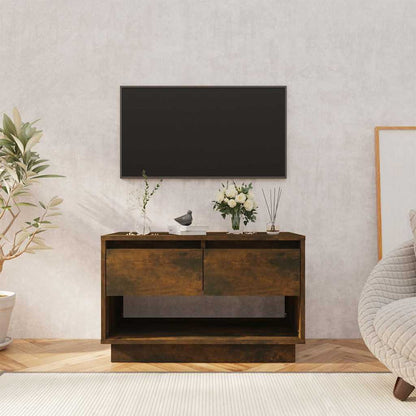 vidaXL TV Cabinet Smoked Oak 70x41x44 cm Engineered Wood