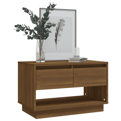 vidaXL TV Cabinet Brown Oak 70x41x44 cm Engineered Wood