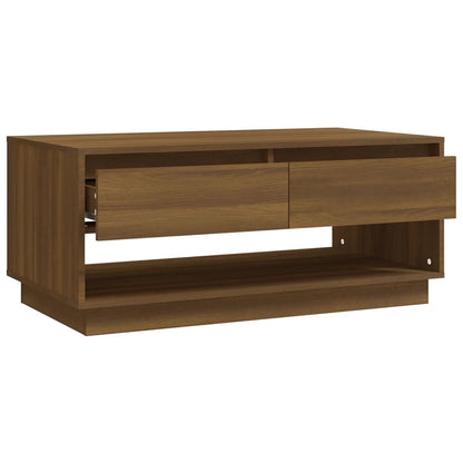 vidaXL Coffee Table Brown Oak 102.5x55x44 cm Engineered Wood