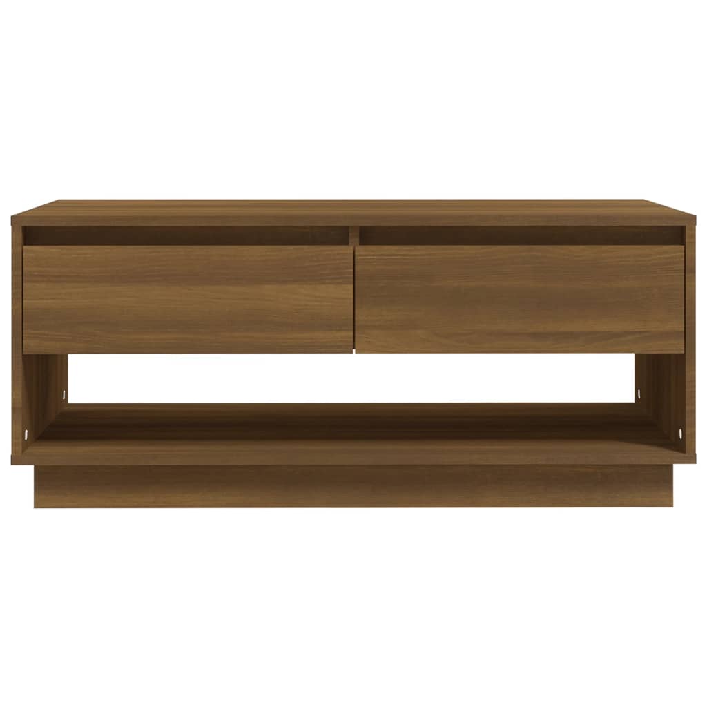 vidaXL Coffee Table Brown Oak 102.5x55x44 cm Engineered Wood