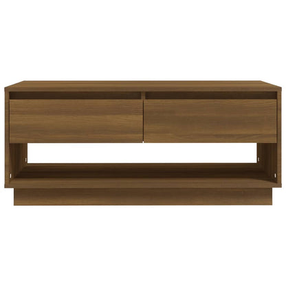 vidaXL Coffee Table Brown Oak 102.5x55x44 cm Engineered Wood
