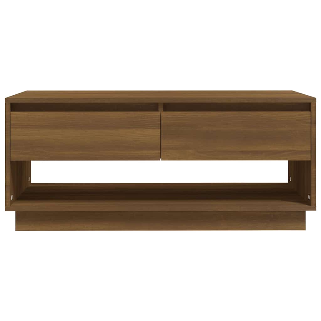 vidaXL Coffee Table Brown Oak 102,5x55x44 cm Engineered Wood