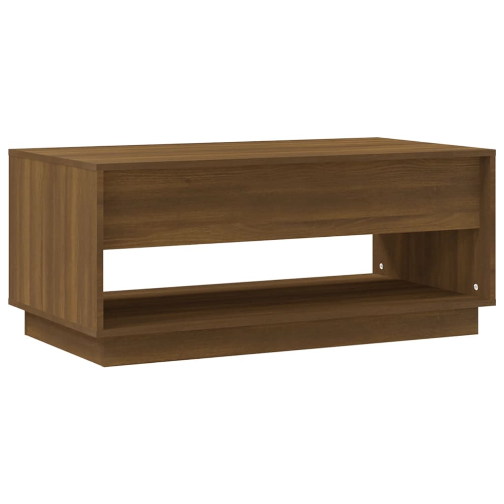 vidaXL Coffee Table Brown Oak 102,5x55x44 cm Engineered Wood