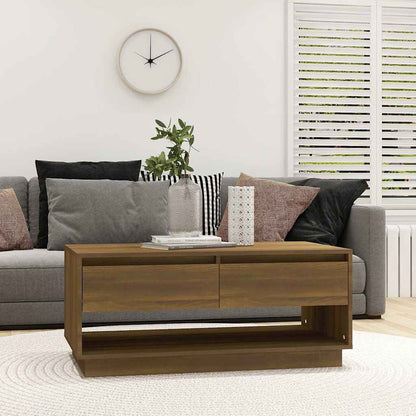 vidaXL Coffee Table Brown Oak 102,5x55x44 cm Engineered Wood